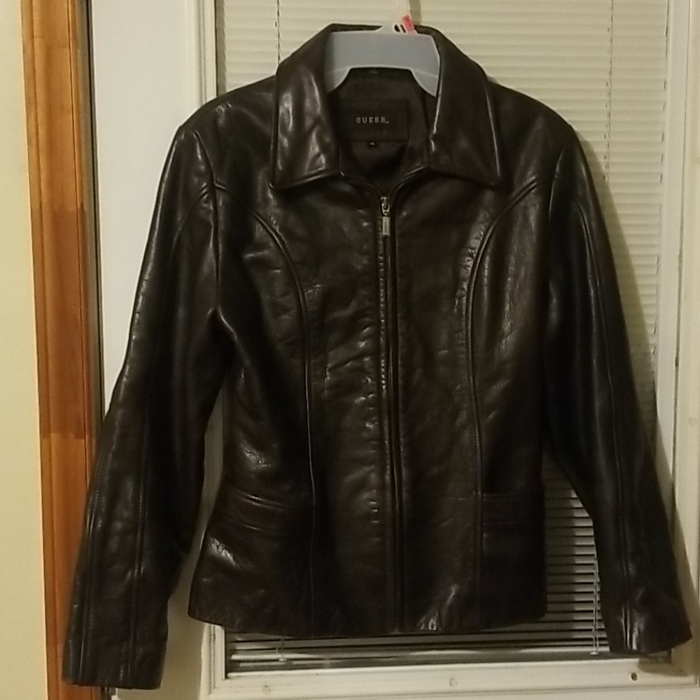Guess Leather Biker Jacket